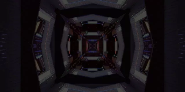 Neon Tunnel Spiraling Vortex VJ Loop 2:1 Univisium 60fps Screensaver