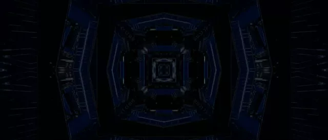 21:9 Ultrawide Neon Tunnel VJ Loop 60fps Screensaver Pulsating Square Vortex