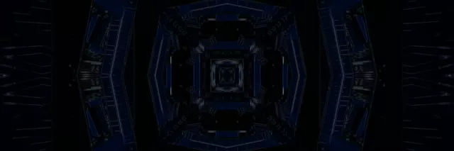 3:1 Triple Wide Neon Tunnel Vj Loop 60fps Screensaver Pulsating Square Vortex