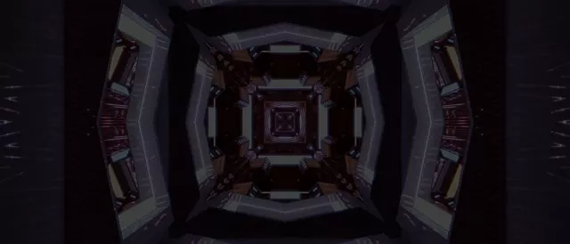 Neon Tunnel Pulsating Square Vortex VJ Loop 21:9 Ultrawide 60fps Screensaver