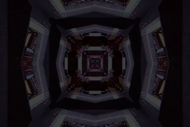3:2 Neon Tunnel VJ Loop 60fps Screensaver - Recursive Square Vortex