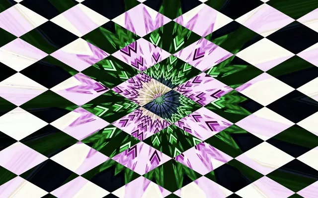 Neon Tunnel Kaleidoscope Burst VJ Loop 16:10 MacBook 60fps Screensaver