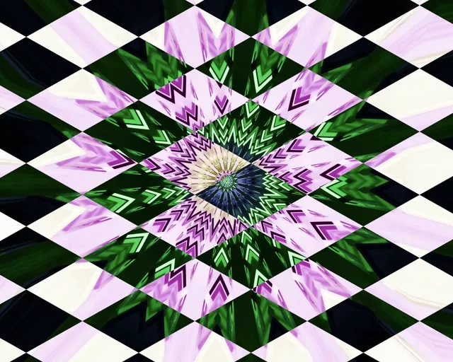 5:4 Industrial Neon Tunnel Kaleidoscope Vortex 60fps Screensaver