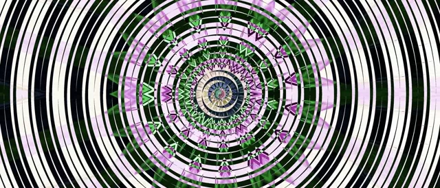 Neon Tunnel Spiraling Kaleidoscope VJ Loop 21:9 Ultrawide 60fps Screensaver