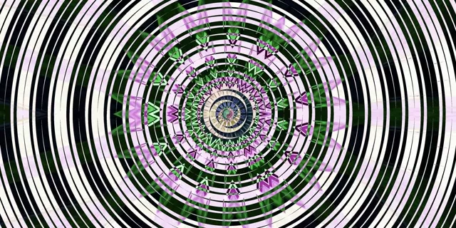 Neon Tunnel Spiraling Vortex VJ Loop 2:1 Univisium 60fps Screensaver