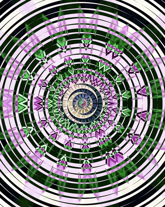 Neon Tunnel VJ Loop 4:5 Instagram 60fps Screensaver Spiraling Kaleidoscope