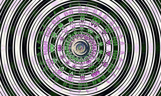 Neon Tunnel Spiraling Kaleidoscope VJ Loop 5:3 Wide 60fps Screensaver