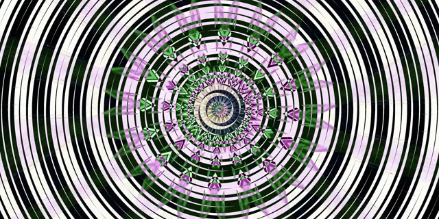 Neon Tunnel Spiraling Vortex VJ Loop 2:1 Univisium 60fps Screensaver