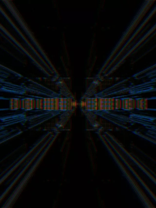 Neon Tunnel Vj Loop 3:4 iPad Portrait 60fps Screensaver Kaleidoscope