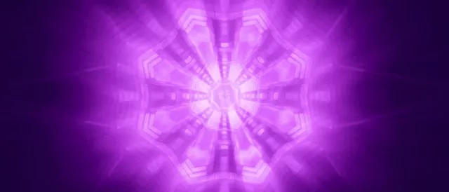 Purple Pulsating Kaleidoscope Neon Tunnel VJ Loop 21:9 Ultrawide 60fps Screensaver