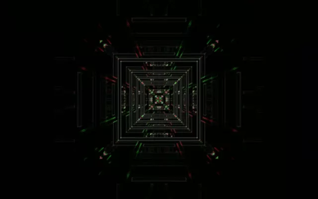 16:10 Macbook Neon Tunnel Screensaver 60fps Vj Loop Geometric Vortex
