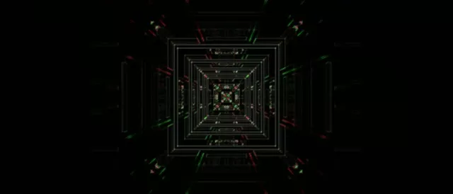 21:9 Ultrawide Neon Tunnel Vj Loop 60fps Screensaver Geometric Vortex