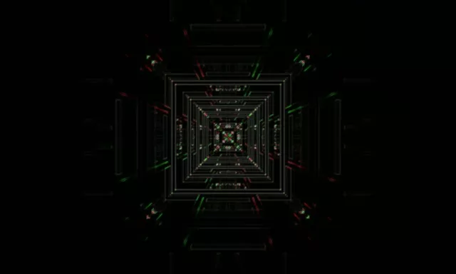 Neon Tunnel Spiraling Diamond Vortex VJ Loop 60fps 5:3 Screensaver