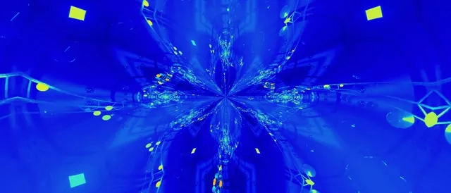 Neon Tunnel Spiraling Diamond Vortex 21:9 Ultrawide 60fps VJ Loop Screensaver