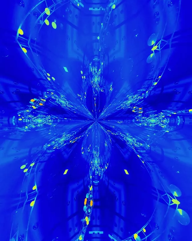 Neon Tunnel Radial Burst 4:5 Instagram 60fps VJ Loop Screensaver