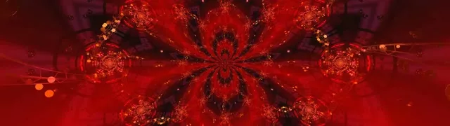 Red Kaleidoscope Neon Tunnel 32:9 Ultrawide 60fps VJ Loop Screensaver