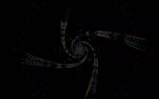 Spiraling Neon Tunnel VJ Loop 16:10 Macbook 60fps Screensaver