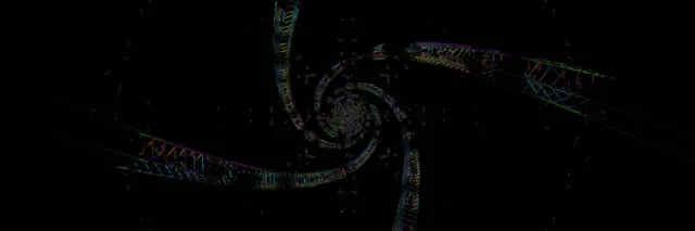 Neon Tunnel Spiraling Vortex VJ Loop 60fps 3:1 Screensaver