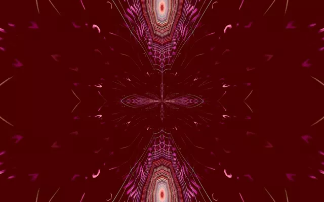 Pulsating Symmetrical Neon Tunnel 16:10 MacBook 60fps VJ Loop Screensaver