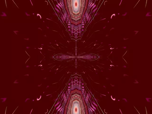 Pulsating Symmetrical Neon Tunnel 4:3 Classic 60fps VJ Loop Screensaver