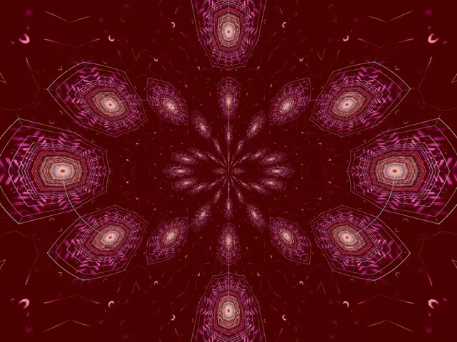 Pulsating Mandala Neon Tunnel 4:3 Classic 60fps VJ Loop Screensaver