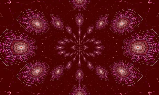 Pulsating Hexagon Neon Tunnel VJ Loop 5:3 Wide 60fps Screensaver