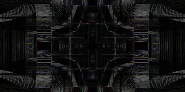Mirrored Neon Tunnel VJ Loop 2:1 Univisium 60fps Kaleidoscope Screensaver