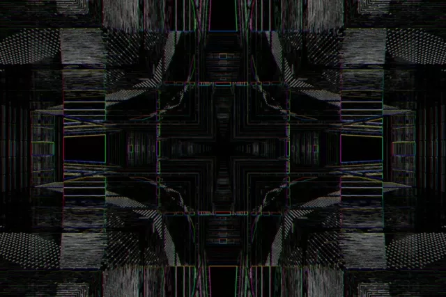Symmetrical Neon Tunnel VJ Loop 3:2 60fps Screensaver Motion Background