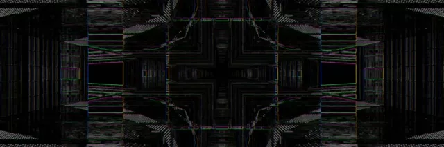 Neon Tunnel Kaleidoscope Vortex 3:1 Triple Wide 60fps Screensaver Loop