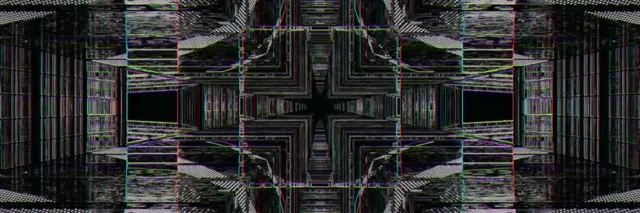 Neon Tunnel Kaleidoscope Mirror | 3:1 Triple Wide 60fps VJ Loop Screensaver