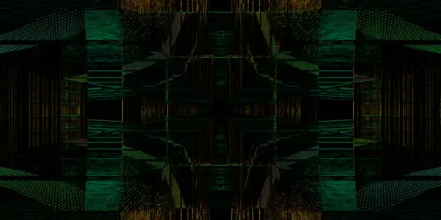 Neon Tunnel Symmetrical Grid VJ Loop 2:1 Univisium 60fps Screensaver