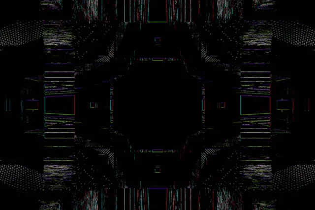 Mirrored Neon Tunnel 3:2 Surface 60fps Screensaver VJ Loop