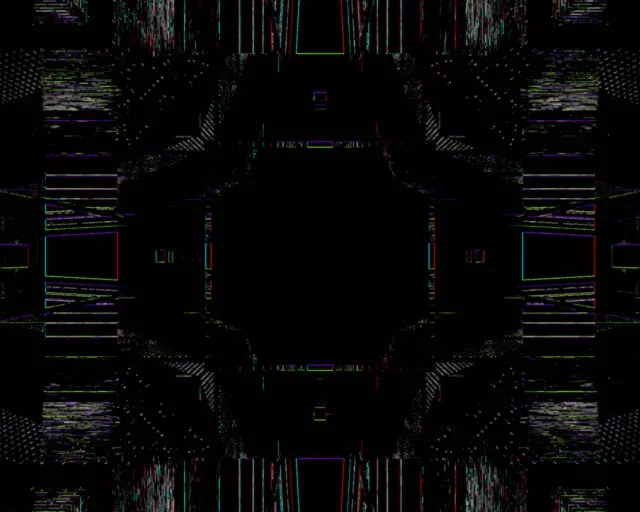 5:4 Industrial Neon Tunnel Screensaver | Cyan Red Grid Vortex 60fps VJ Loop