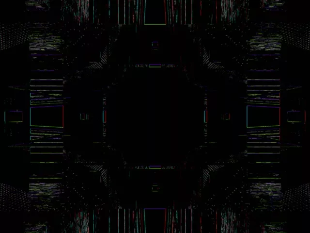 Neon Tunnel Kaleidoscope VJ Loop 4:3 Classic 60fps Screensaver