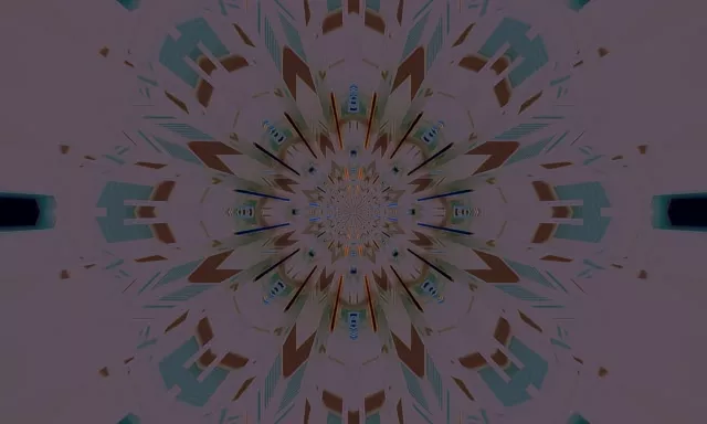 Kaleidoscope Neon Tunnel VJ Loop 5:3 Wide 60fps Screensaver