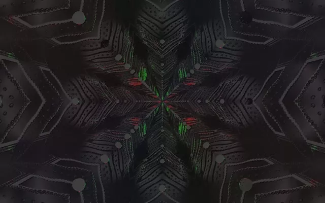 Symmetrical Neon Tunnel 16:10 MacBook 60fps Screensaver VJ Loop
