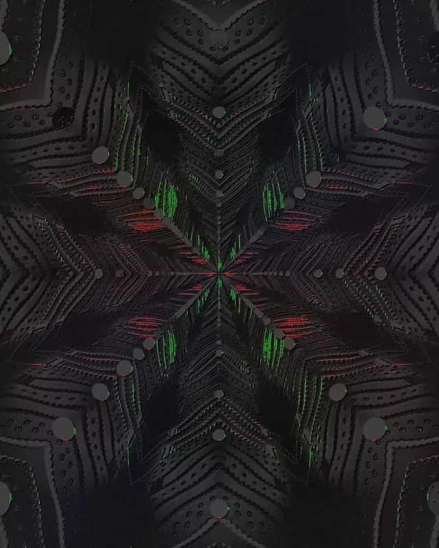 Neon Tunnel Kaleidoscope Star Burst 4:5 Instagram 60fps Screensaver VJ Loop