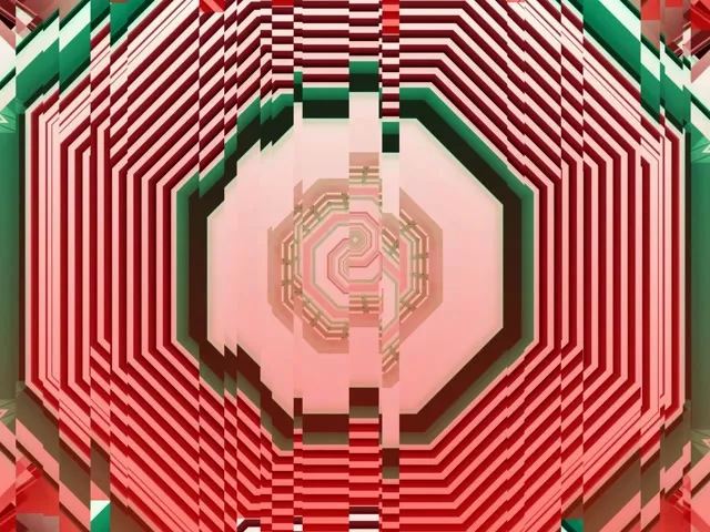 Pink Spiraling Diamond Neon Tunnel VJ Loop 60fps 4:3 Classic Screensaver