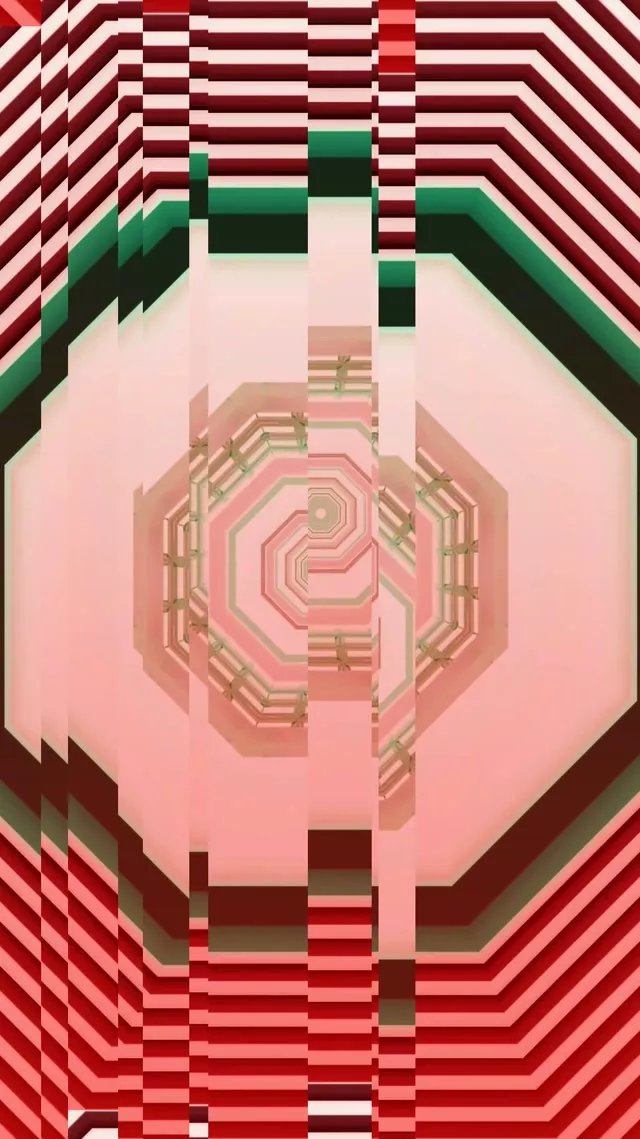 9:16 Reels Neon Tunnel Screensaver 60fps Pink Spiral VJ Loop