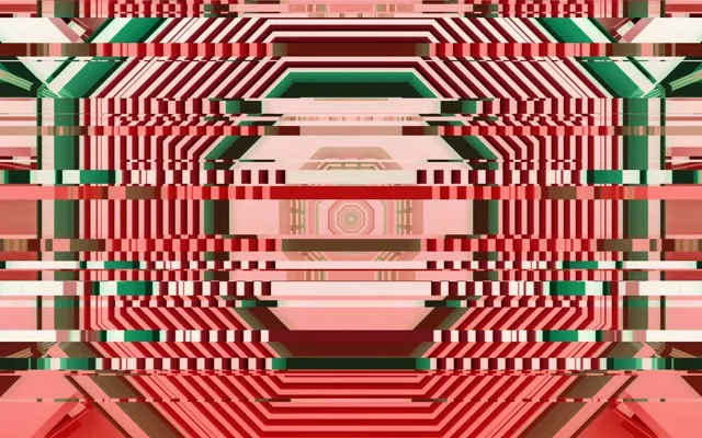 Neon Tunnel Striped Vortex 60fps VJ Loop 16:10 Screensaver