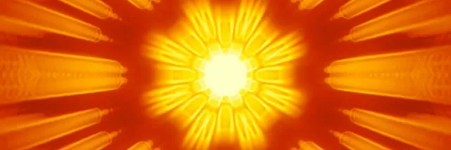 Radiant Yellow Neon Tunnel VJ Loop 3:1 60fps Screensaver Animation