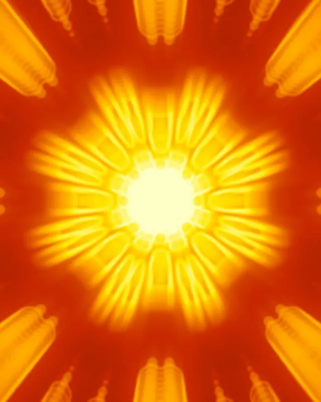 Neon Tunnel Radiant Sunburst VJ Loop 4:5 Instagram 60fps Screensaver