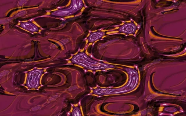 Neon Tunnel VJ Loop 16:10 Macbook 60fps Purple Gold Spiral Screensaver