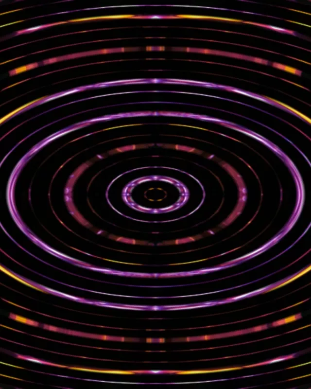 Neon Tunnel VJ Loop 4:5 Instagram 60fps Screensaver Pulsating Rings