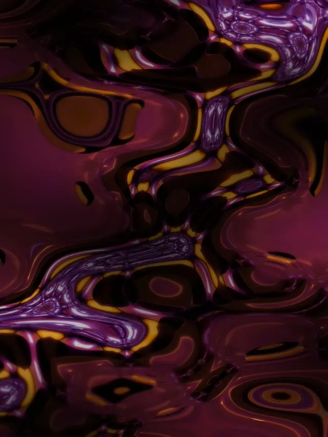 Neon Tunnel VJ Loop 3:4 iPad Portrait 60fps Screensaver Purple Gold Swirl