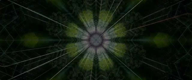 Radiant Neon Tunnel Kaleidoscope Burst VJ Loop 2.39:1 Cinemascope 60fps Screensaver