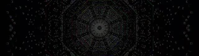 32:9 Ultrawide Neon Tunnel Hexagon Vortex 60fps Screensaver Loop