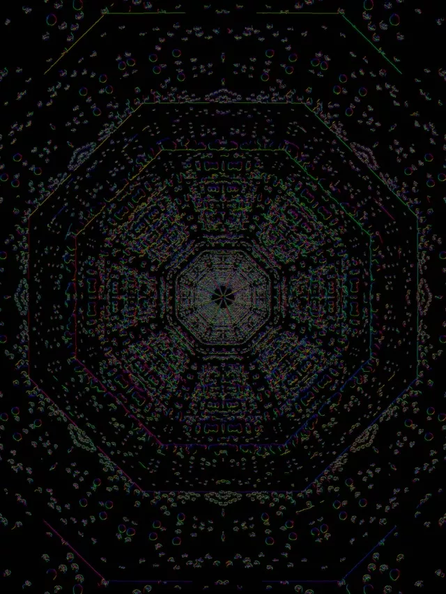 Neon Tunnel Vj Loop 3:4 iPad 60fps Screensaver Hexagon Vortex