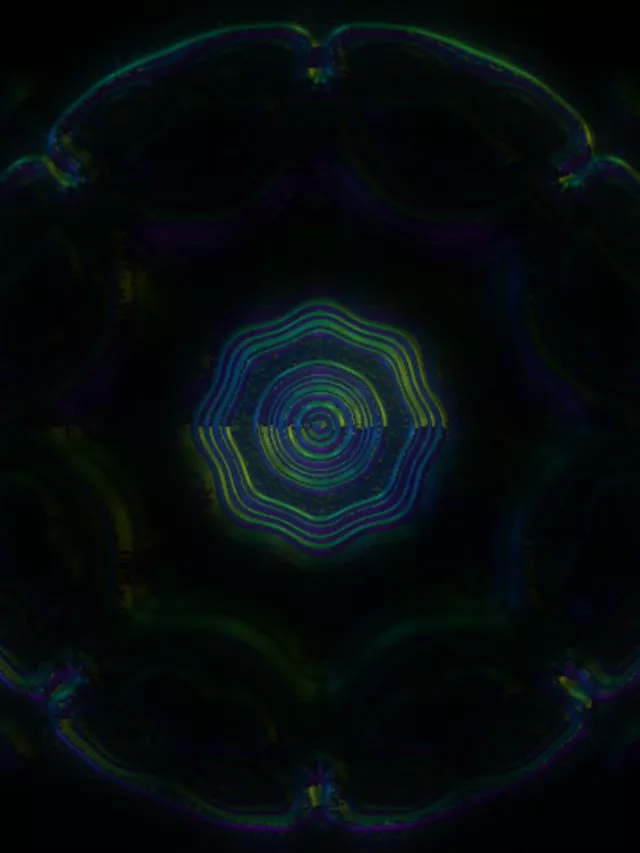 Neon Tunnel Pulsating Hexagon Vortex 3:4 iPad 60fps Screensaver VJ Loop
