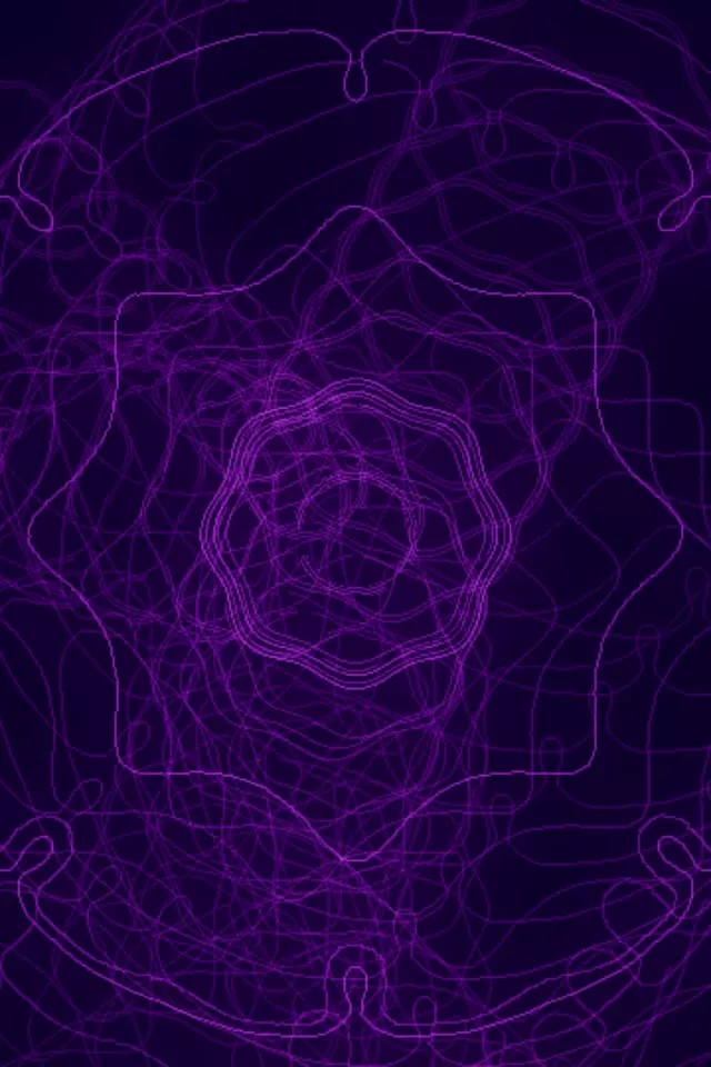 Purple Pulsating Vortex Neon Tunnel 2:3 Portrait 60fps Screensaver Loop